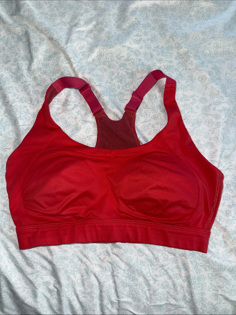 Gymshark Coral/Pink High-Impact Racerback Sports Bra
